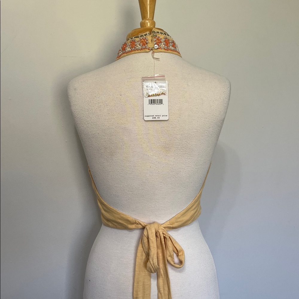 Free People l Nectar Combo Embroidered GOA Tank NWT Retail $98! Size Medium - Picture 4 of 7